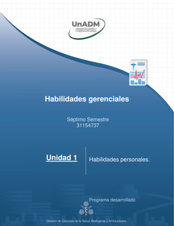 Habilidades Gerenciales - Unadmexico.mx