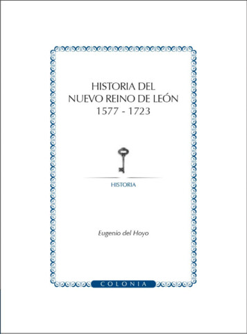 HISTORIA DEL - Fondo Editorial De Nuevo León