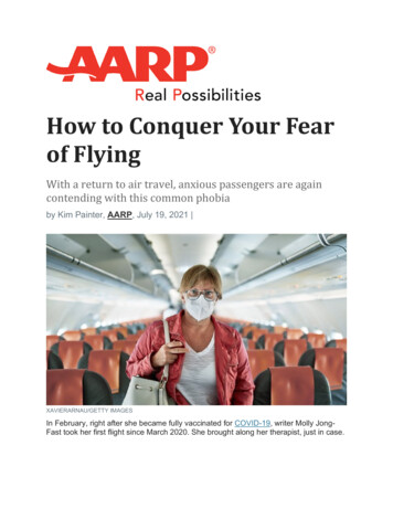 How To Conquer Your Fear Of Flying - Anxiety And Depression Association .