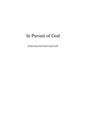 In Pursuit Of God