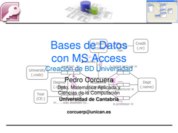 Bases De Datos Con MS Access - Unican.es