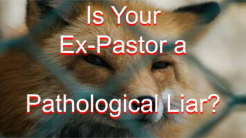 Is Your Ex-Pastor A Pathological Liar? - The S.A.L.T.