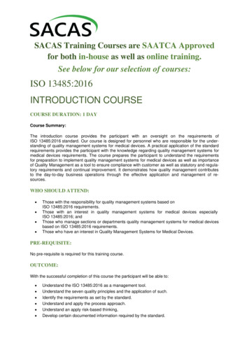 Introduction Course - Sacas