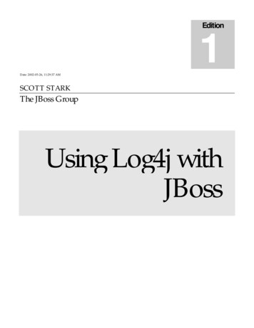 Using Log4j With JBoss
