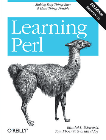 Learning Perl - The University Of Edinburgh