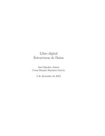 Libro Digital Estructuras De Datos - Instituto Politécnico Nacional