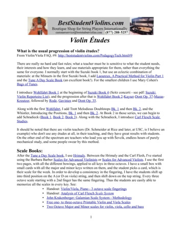 Violin Études - BestStudentViolins 