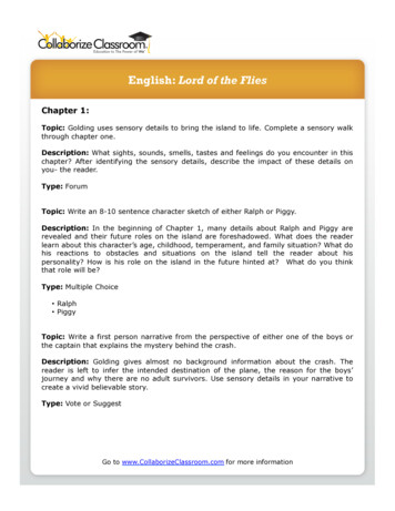 English: Lord Of The Flies - MR. FURMAN'S EDUCATIONAL PORTAL