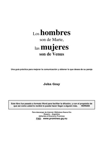 Los Hombres Son De Marte, Las Mujeres Son De Venus - Laura Rios Coach .