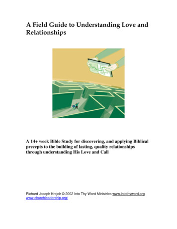 A Field Guide To Understanding Love And Relationships - NetMinistry