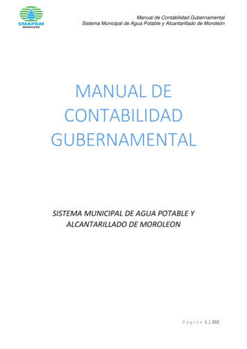 MANUAL DE CONTABILIDAD GUBERNAMENTAL - Smapam.gob.mx