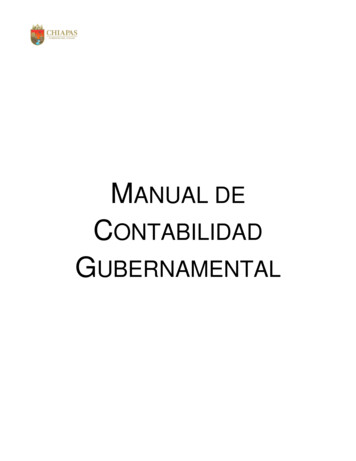 Chiapas Manual De Contabilidad Gubernamental 2019