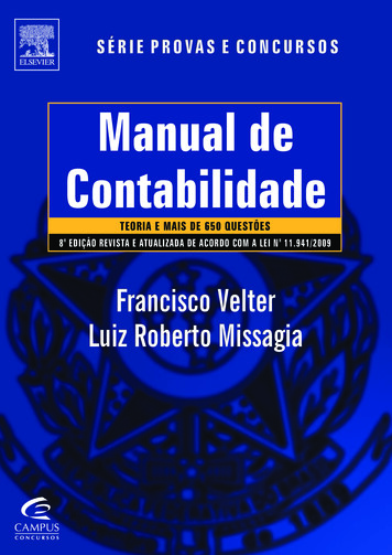 Manual De Contabilidade - REDICEAC