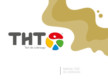 Manual Test De Liderazgo - Tht