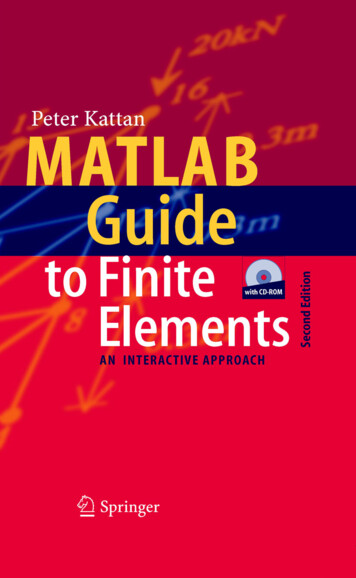 MATLAB Guide To Finite Elements - Bayanbox.ir