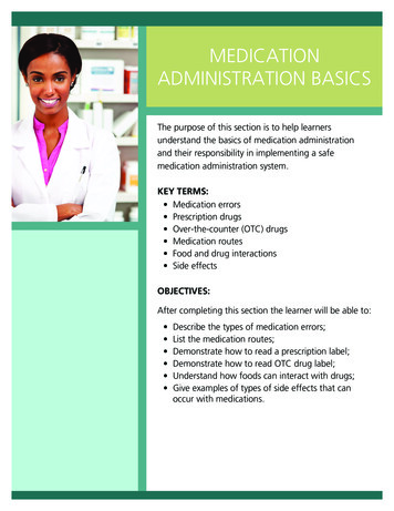 Medication Administration Basics - Ksu