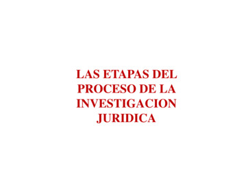 Las Etapas Del Proceso De La Investigacion Juridica