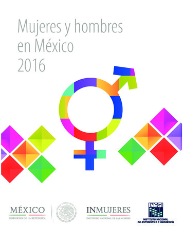 Mujeres Y Hombres En México 2016