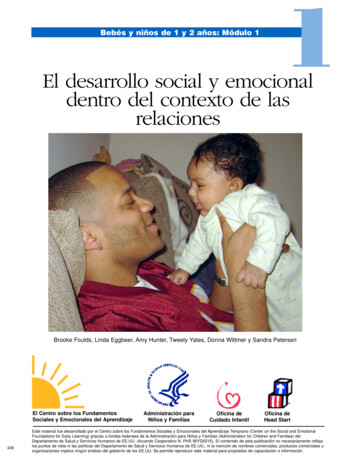 El Desarrollo Social Y Emocional Dentro Del Contexto De Las Relaciones