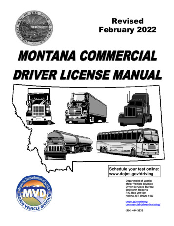 Revised February 2022 - Montana Department Of Justice