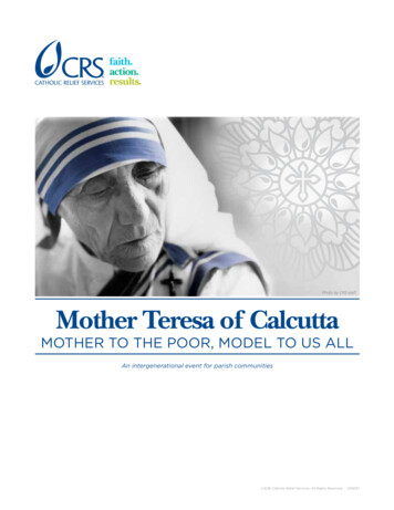 Mother To The Poor, Model To Us All - Crs 