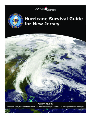 Hurricane Survival Guide For New Jersey - Government Of New Jersey