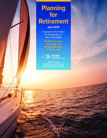 Planning For Retirement - Government Of New York
