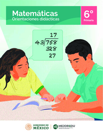 Matemáticas 6º - Mejoredu.gob.mx