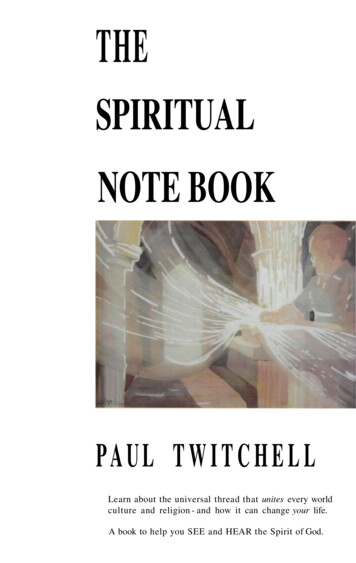 SPIRITUAL NOTE BOOK - SelfDefinition 
