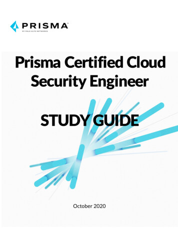 Prisma Certified Cloud Security Engineer STUDY GUIDE - WebIPTEK 