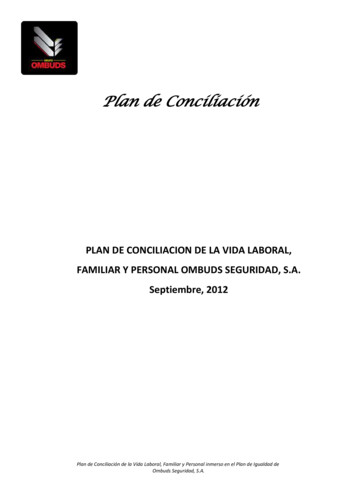 Plan De Conciliación - OMBUDS