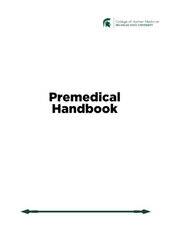 Premedical Handbook - Michigan State University