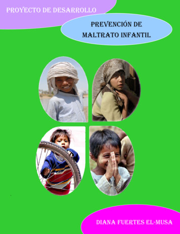 PROYECTO DE DESARROLLO PREVENCIÓN DE MALTRATO INFANTIL - KALU Institute