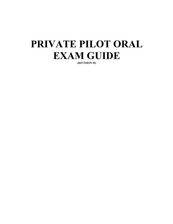 PRIVATE PILOT ORAL EXAM GUIDE - Coast Flight Training San Diego