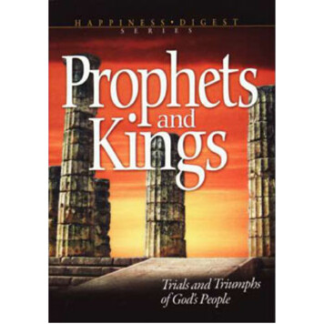 The Story Of Prophets And Kings - The Lord Loves You