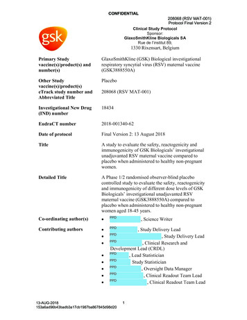 CONFIDENTIAL 208068 (RSV MAT-001) Protocol Final Version 2 Clinical .