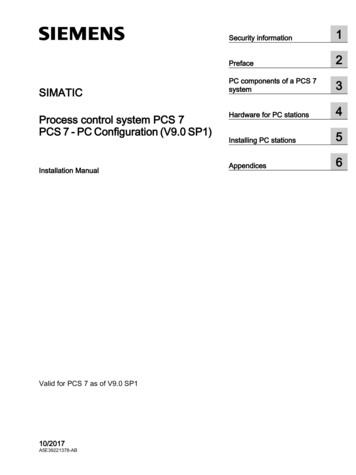 PCS 7 - PC Configuration (V9.1) - Siemens