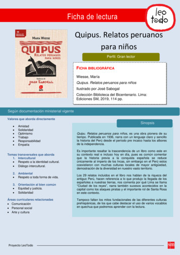 Quipus. Relatos Peruanos Para Niños - Leo Todo