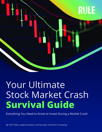 Your Ultimate Stock Market Crash Survival Guide - Rule One Investing