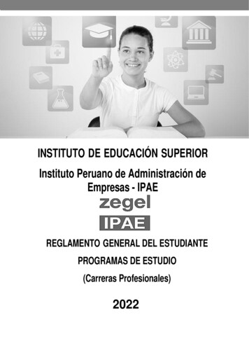 INSTITUTO DE EDUCACIÓN SUPERIOR Instituto Peruano De Administración De .