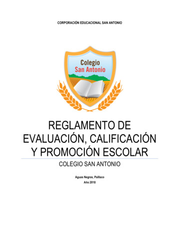 Reglamento De Evaluación, Calificación Y Promoción Escolar