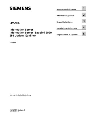 Information Server - Leggimi 2020 SP1 Update 1(online)