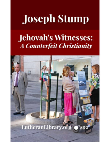 Jehovah's Witnesses: A Counterfeit Christianity