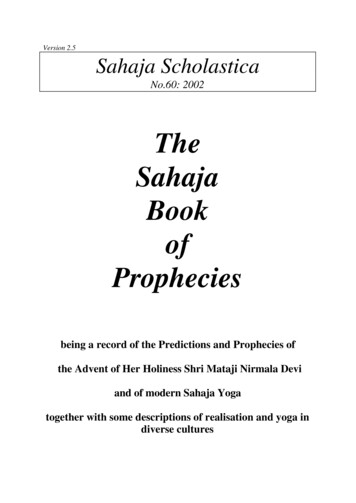 Sahaja Book Of Prophecies V2 - Adishakti 