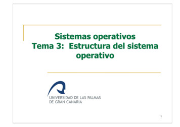 Tema 3: Estructura Y Servicios Del Sistema Operativo