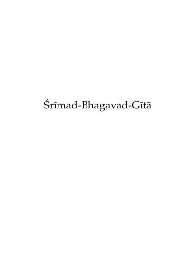 Çrémad-Bhagavad-Gétä - SGS Gita Foundation