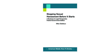Stopping Sexual Harassment Before It Starts - Bryant Christie