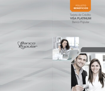 FOLLETO BENEFICIOS - Banco Popular