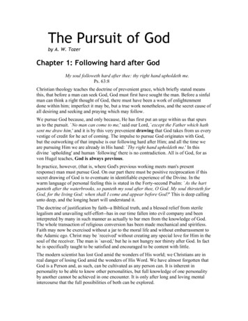 The Pursuit Of God - Divine Revelations