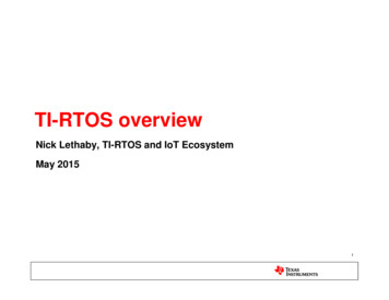 TI-RTOS Overview - Florida International University